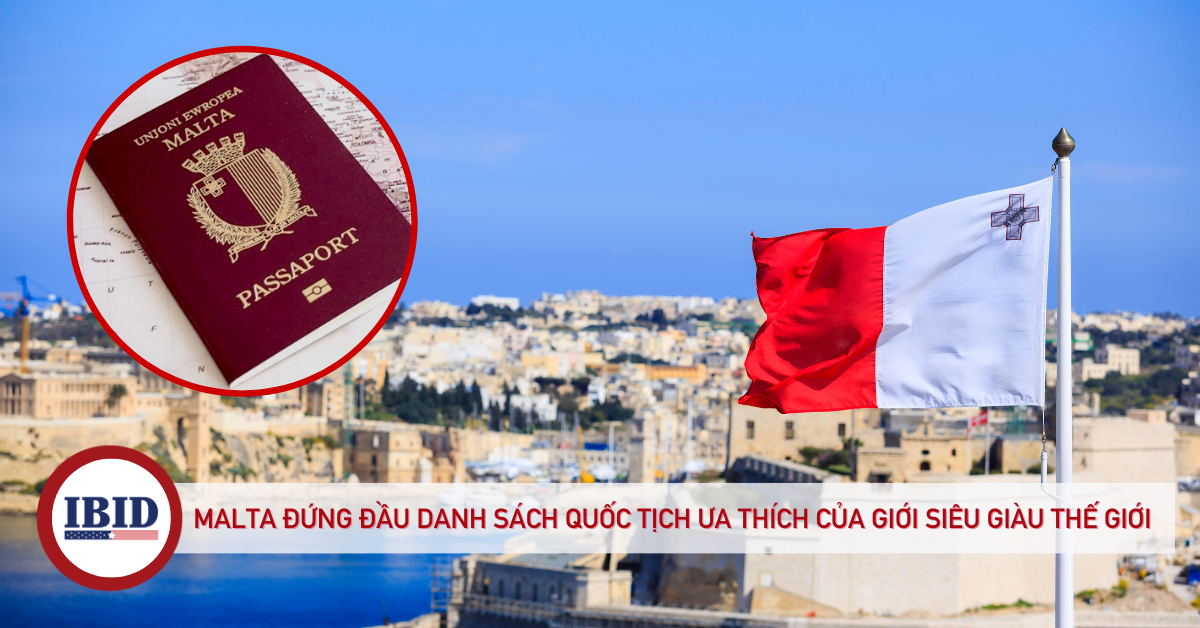Malta đứng đầu danh sách quốc tịch ưa thích của giới siêu giàu thế giới